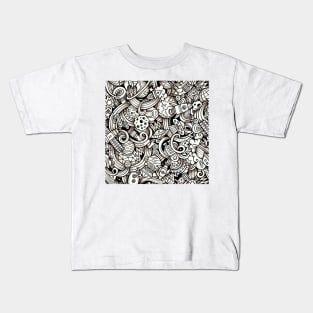 Space Art Doodle 1 Kids T-Shirt